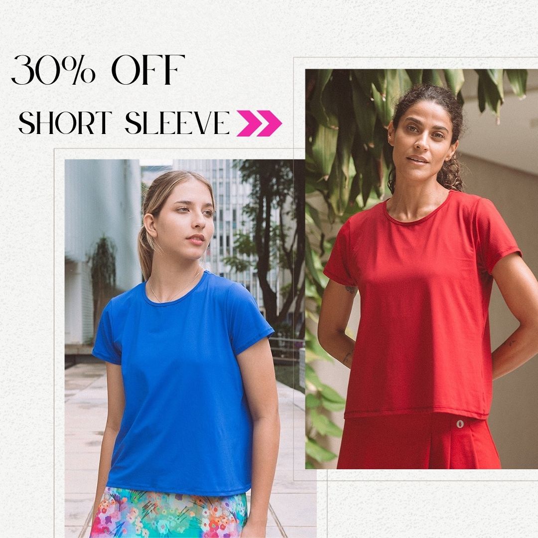 30% off short sleeves 