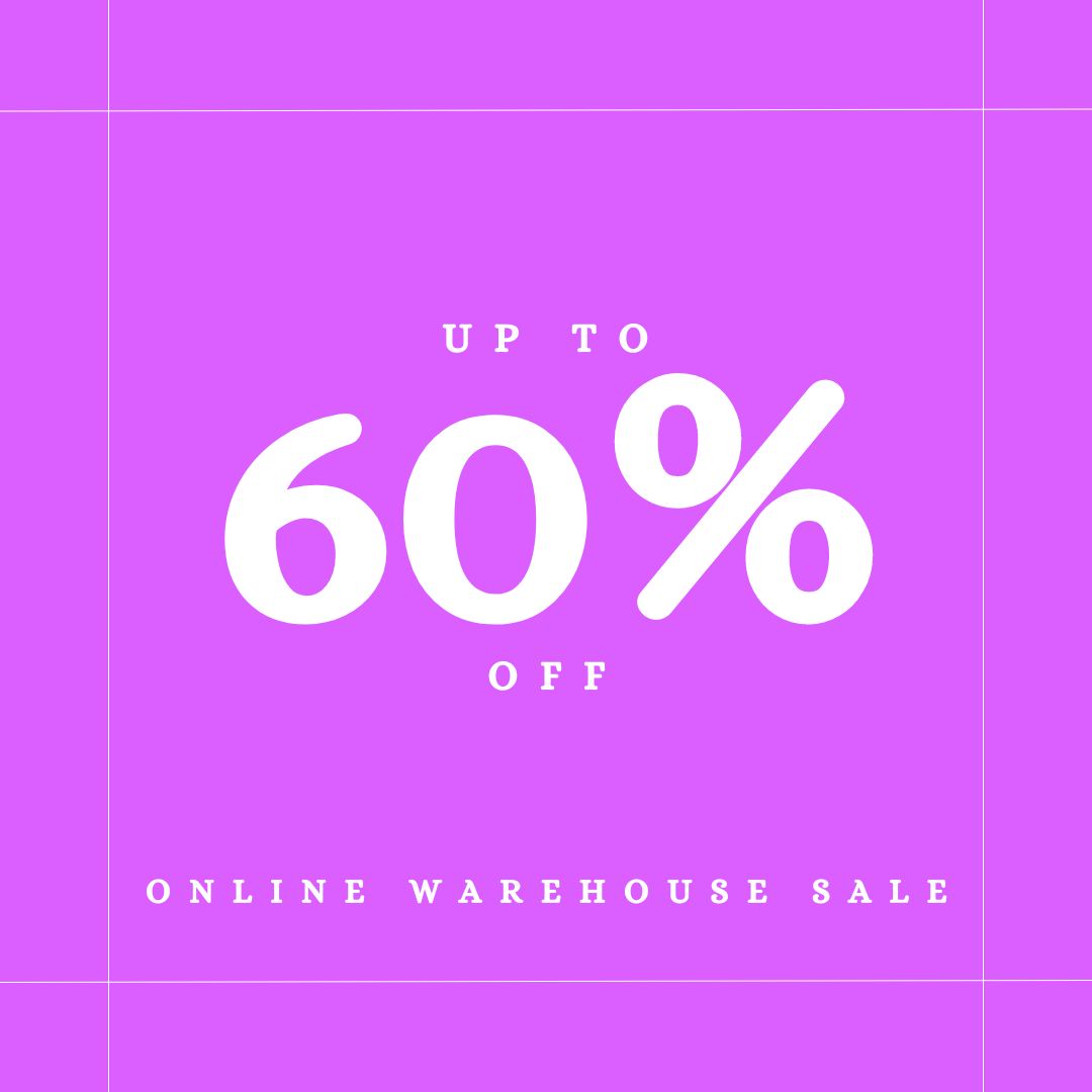 online warehouse sale up to 60% off