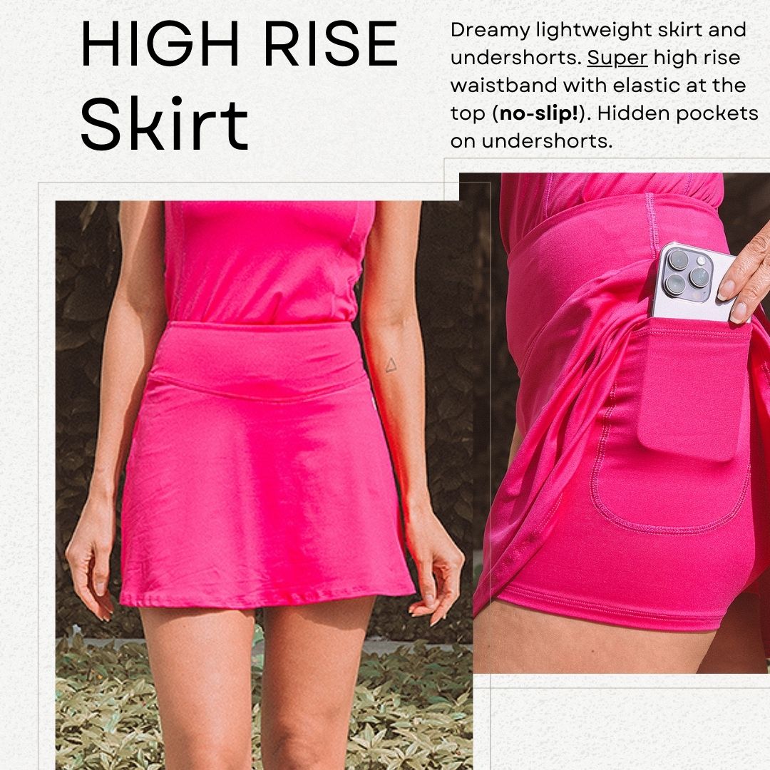 high rise skirt calla