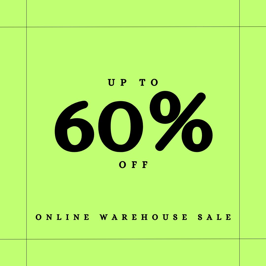 online warehouse sale up to 60% off