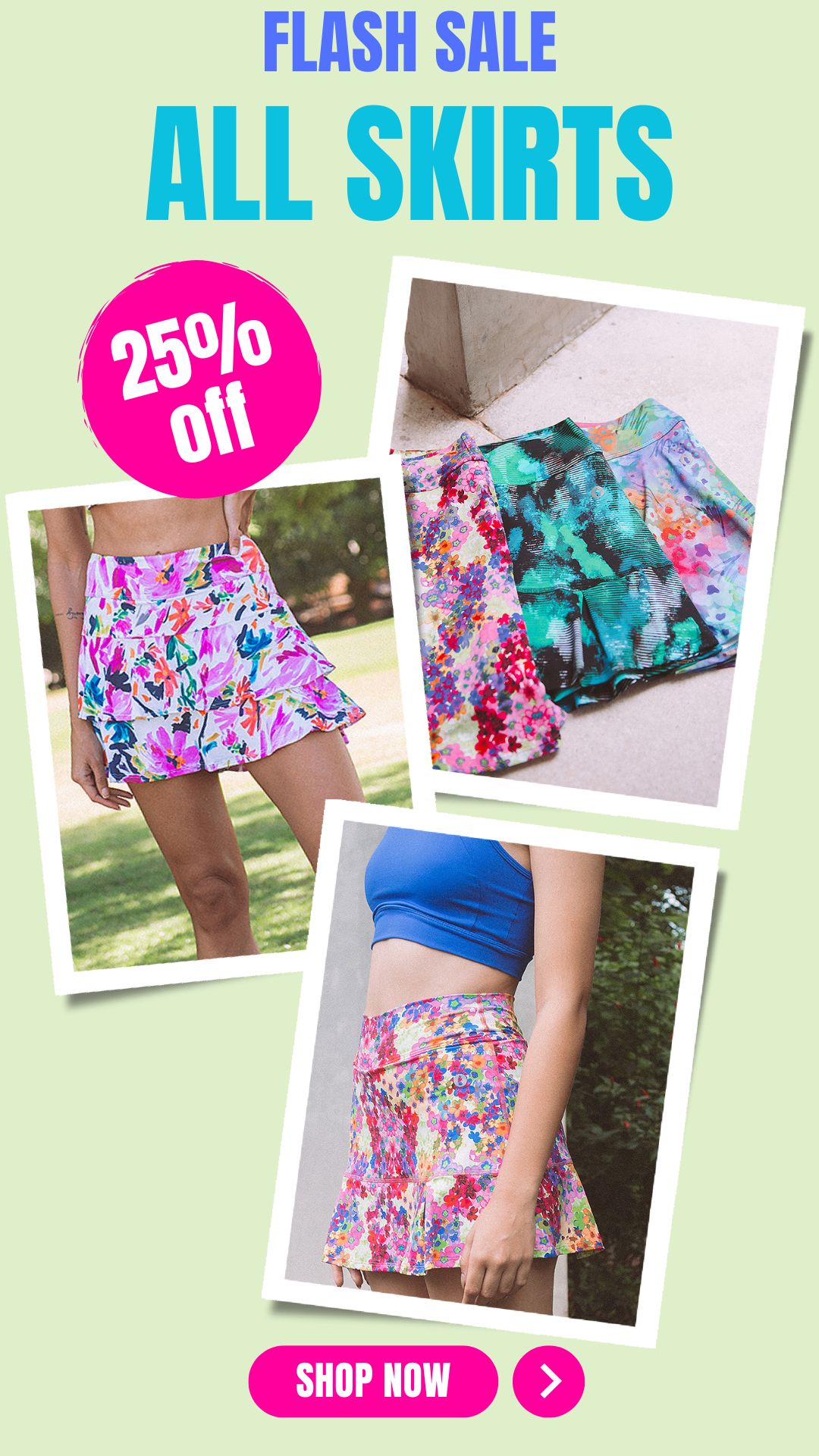 25% off all skirts