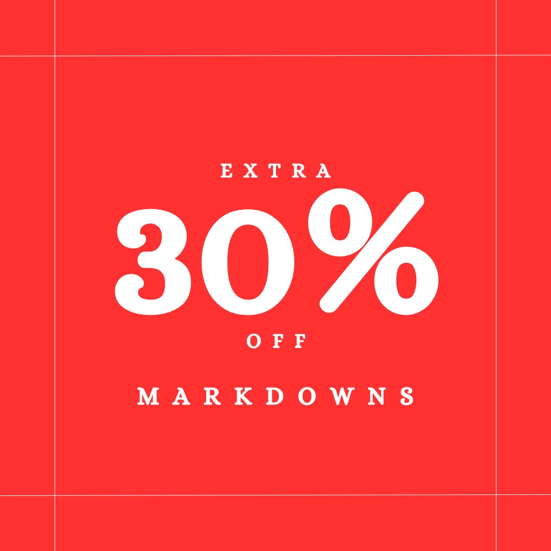 30% off markdowns 