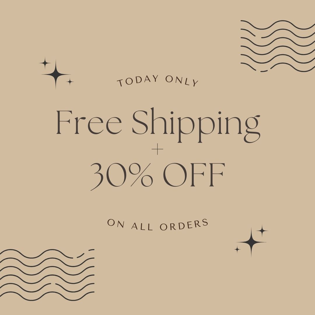 FREE SHIPPING + 30% OFF 