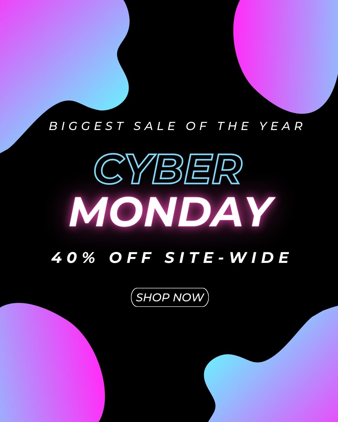 cyber monday 40% off