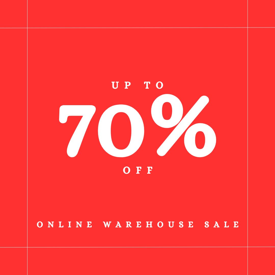 online warehouse sale up to 70% off