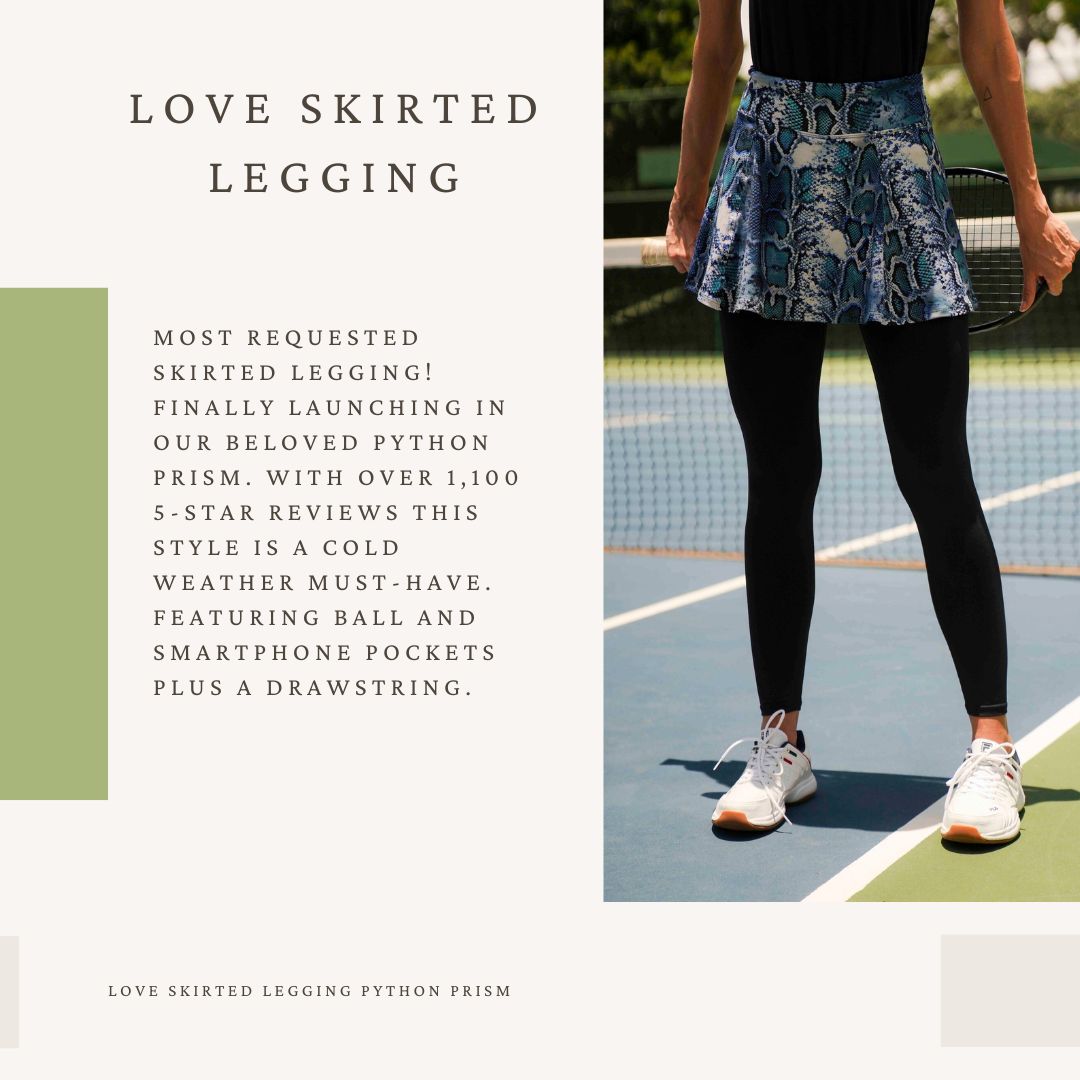 love skirted legging python prism